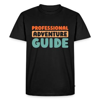 Tour guide - Men's Premium Organic T-Shirt - black - Front - Nico (187cm)
