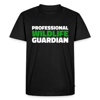 Garde-chasse en milieu sauvage - T-shirt Premium bio Homme - noir - Devant - Nico (187cm)