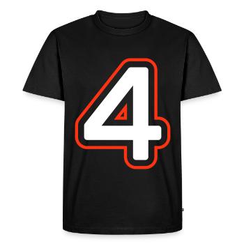Symbole à 4 chiffres - T-shirt Premium bio Homme - noir - Devant - Nico (187cm)