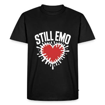 Toujours emo ! Esthétique alternative gothique emo - T-shirt Premium bio Homme - noir - Devant - Nico (187cm)