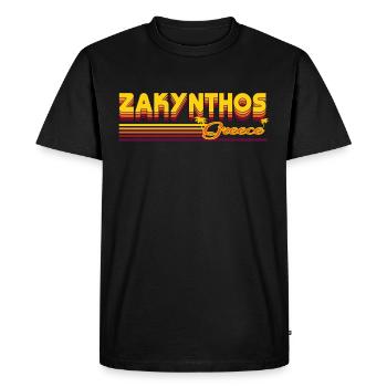 Zakynthos - Design de splendeur de l’île grecque - T-shirt Premium bio Homme - noir - Devant - Nico (187cm)