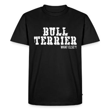 Idée de cadeau d'amant de chien Bull Terrier - T-shirt Premium bio Homme - noir - Devant - Nico (187cm)