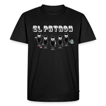 le patron, El Jefe, El patron - T-shirt Premium bio Homme - noir - Devant - Nico (187cm)