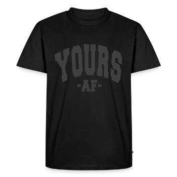 YOURS AF VALENTINE'S DAY SLOGAN DECORATION - Men's Premium Organic T-Shirt - black - Front - Nico (187cm)
