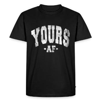 YOURS AF VALENTINE'S DAY SLOGAN DECORATION - Men's Premium Organic T-Shirt - black - Front - Nico (187cm)