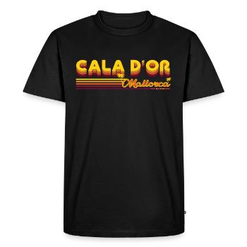 Cala D'or summery Mallorca holiday design - Men's Premium Organic T-Shirt - black - Front - Nico (187cm)