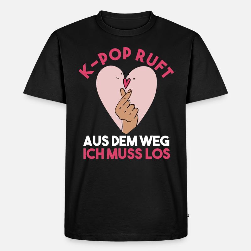 K-pop - Männer Premium Bio T-Shirt - Schwarz