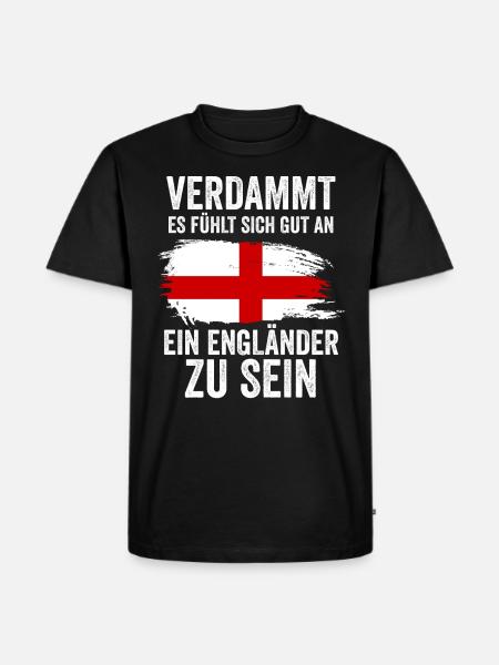 England Engländer Englisches - Männer Premium Bio T-Shirt - Schwarz