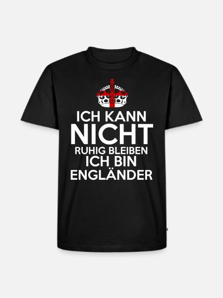 England Engländer Englisches - Männer Premium Bio T-Shirt - Schwarz
