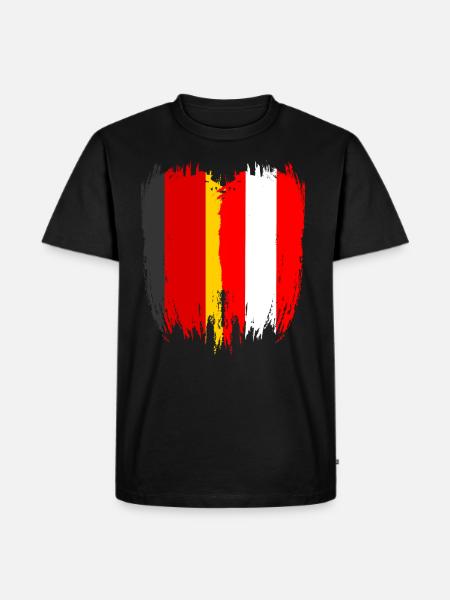 Germany Flag Austria - Men's Premium Organic T-Shirt - black