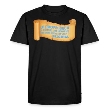Maitre Formidable Cadeau Enseignants Prof - T-shirt Premium bio Homme - noir - Devant - Nico (187cm)