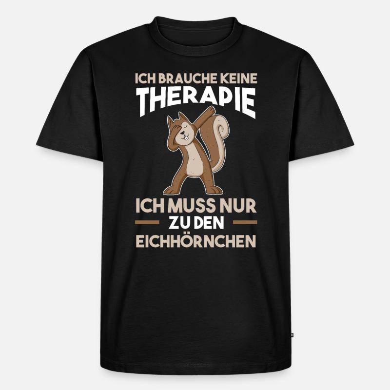 Erdmännchenliebhaber Erdmännchen - Männer Premium Bio T-Shirt - Schwarz