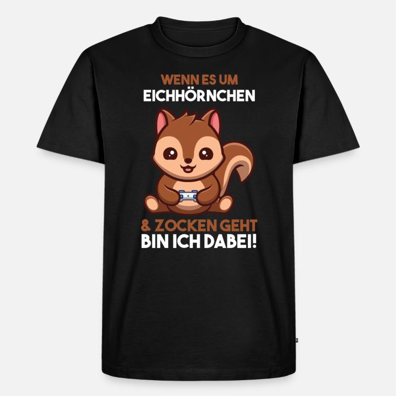 Erdmännchen - Männer Premium Bio T-Shirt - Schwarz