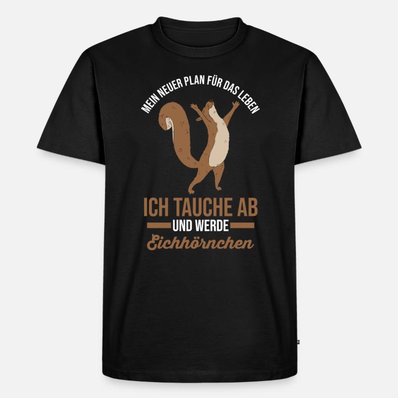 Erdmännchen - Männer Premium Bio T-Shirt - Schwarz