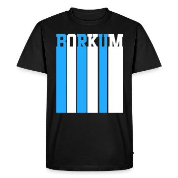 North Sea Borkum - Men's Premium Organic T-Shirt - black - Front - Nico (187cm)