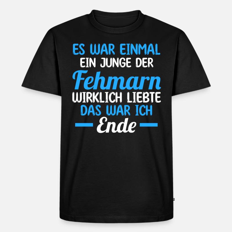 Ostsee Fehmarn - Männer Premium Bio T-Shirt - Schwarz