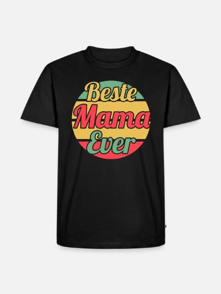 Mutter Mama - Männer Premium Bio T-Shirt - Schwarz