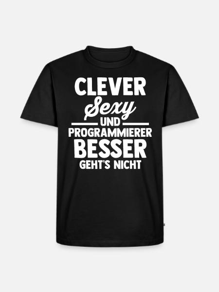 Programmieren Entwickler Coder Programmierer - Männer Premium Bio T-Shirt - Schwarz
