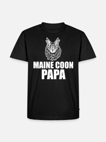 Maine Coon Cat - Men's Premium Organic T-Shirt - black