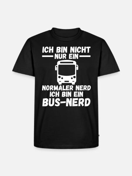 Bus Busfahrer - Männer Premium Bio T-Shirt - Schwarz