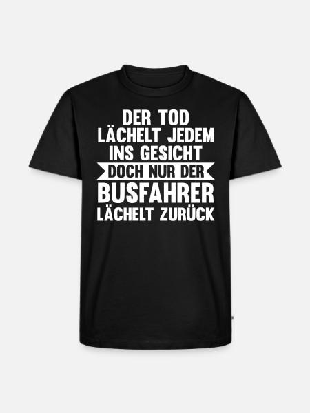 Bus Busfahrer - Männer Premium Bio T-Shirt - Schwarz