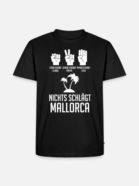 Party Urlaub Mallorca - Männer Premium Bio T-Shirt - Schwarz