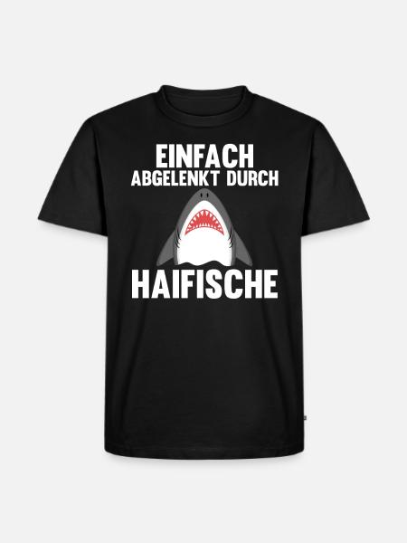 Fische Haifisch - Männer Premium Bio T-Shirt - Schwarz