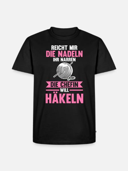 Stricken Nähen Häkeln - Männer Premium Bio T-Shirt - Schwarz