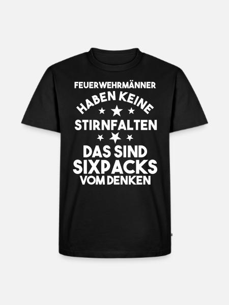 Feuerwehrmann Feuerwehr - Männer Premium Bio T-Shirt - Schwarz
