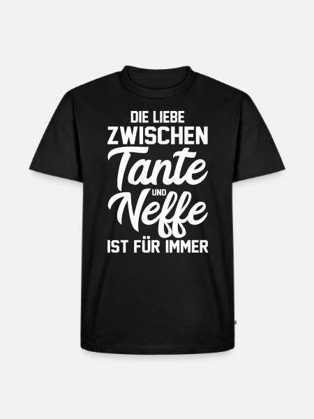 Patentante Neffe Tante - Männer Premium Bio T-Shirt - Schwarz
