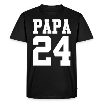 Futur papa 2032 - T-shirt Premium bio Homme - noir - Devant - Nico (187cm)