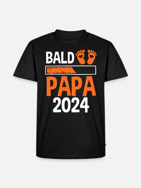 Werdender Papa 2029 - Männer Premium Bio T-Shirt - Schwarz
