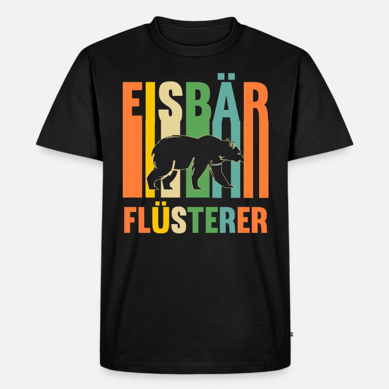Eisbär Eisbären - Männer Premium Bio T-Shirt - Schwarz