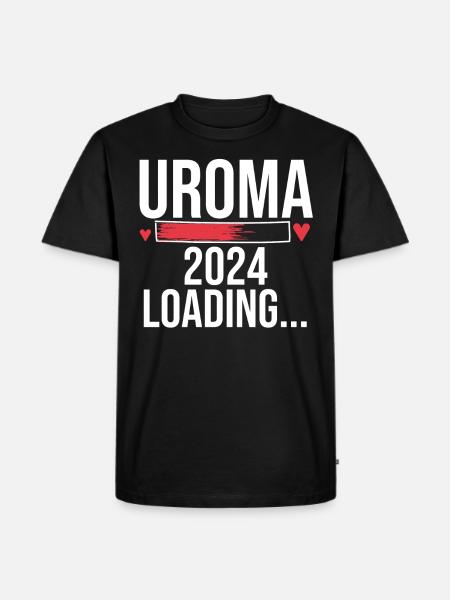 Urgroßmutter 2024 Uroma - Männer Premium Bio T-Shirt - Schwarz