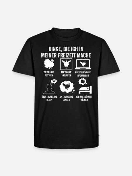 Truthuhn Truthahn - Männer Premium Bio T-Shirt - Schwarz