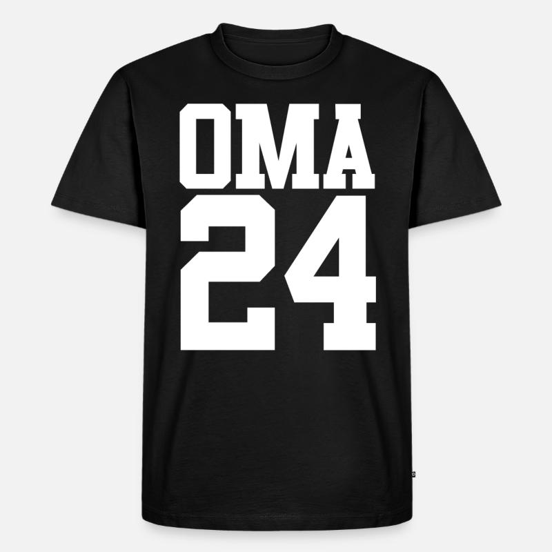 Werdende Oma 2024 - Männer Premium Bio T-Shirt - Schwarz
