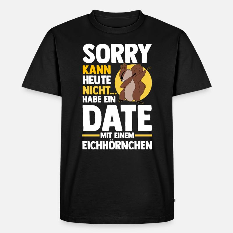 Eichhörnchen - Männer Premium Bio T-Shirt - Schwarz