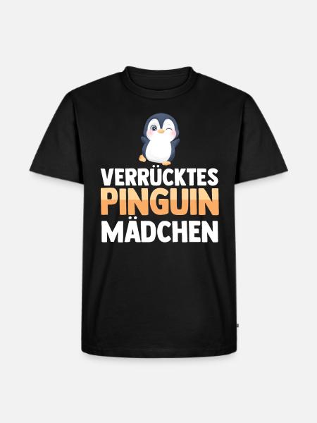 Pinguin - Männer Premium Bio T-Shirt - Schwarz