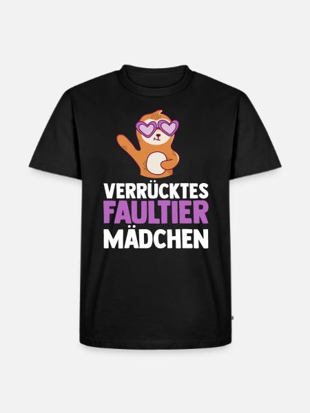 Faultier - Männer Premium Bio T-Shirt - Schwarz
