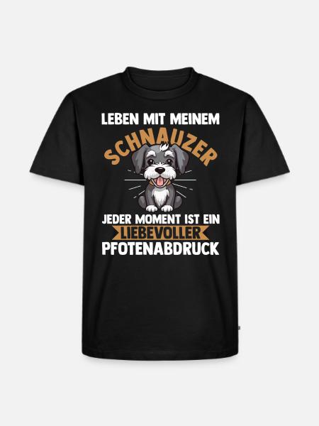 Riesenschnauzer Hund Schnauzer - Männer Premium Bio T-Shirt - Schwarz