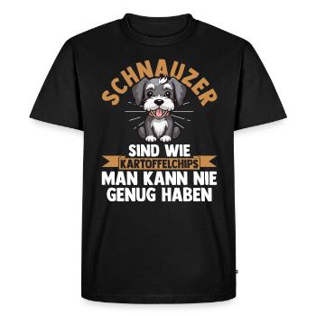 Schnauzer géant Schnauzer chien - T-shirt Premium bio Homme - noir - Devant - Nico (187cm)