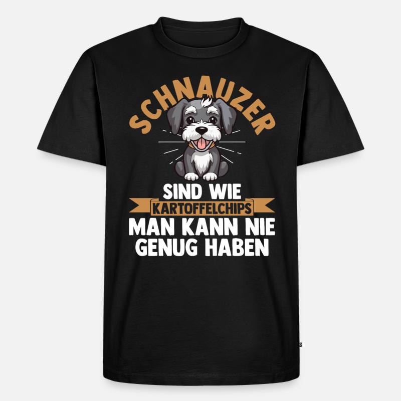Schnauzer géant Schnauzer chien - T-shirt Premium bio Homme - noir