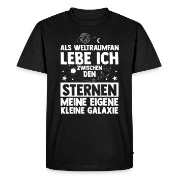 Astrology, Astrologer, Astronaut, Universe, Space - Men's Premium Organic T-Shirt - black - Front - Nico (187cm)