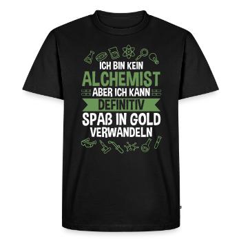 Chemist, Alchemist, Science, Physics, Chemistry - Men's Premium Organic T-Shirt - black - Front - Nico (187cm)