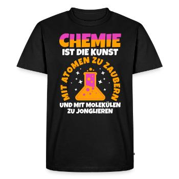 Chemist Science Physics Chemistry - Men's Premium Organic T-Shirt - black - Front - Nico (187cm)