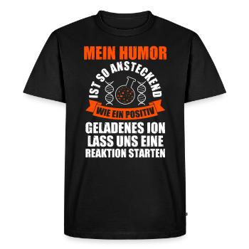 Chemist Science Physics Chemistry - Men's Premium Organic T-Shirt - black - Front - Nico (187cm)