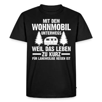 Camping-car Camping-car Camping Camping - T-shirt Premium bio Homme - noir - Devant - Nico (187cm)