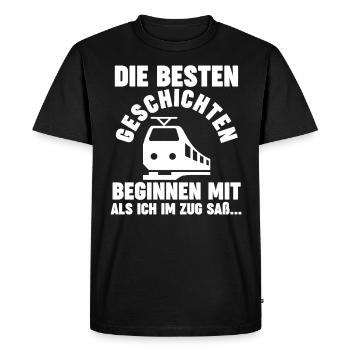Model Railroad Model Train Train Railroad Railroad Railroad Railroad Model Train Model Train Model T - Men's Premium Organic T-Shirt - black - Front - Nico (187cm)