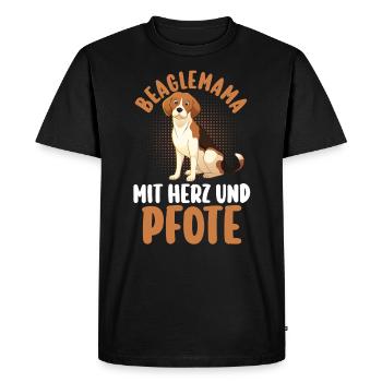 Chien Beagle - T-shirt Premium bio Homme - noir - Devant - Nico (187cm)