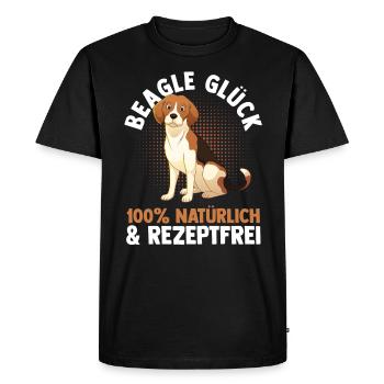 Chien Beagle - T-shirt Premium bio Homme - noir - Devant - Nico (187cm)